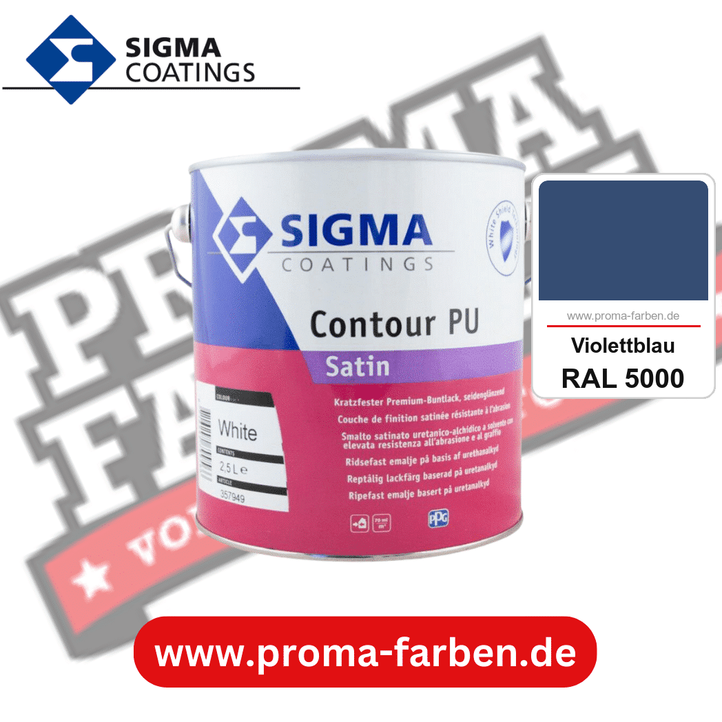 SIGMA Contour PU Satin kaufen bei Proma Farben RAL 5000 Violettblau