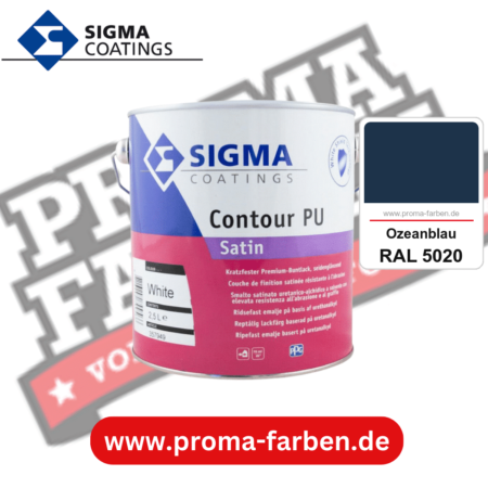 SIGMA Contour PU Satin kaufen bei Proma Farben RAL 5020 Ozeanblau