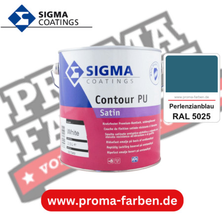SIGMA Contour PU Satin kaufen bei Proma Farben RAL 5025 Perlenzianblau