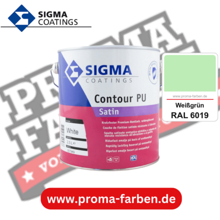 SIGMA Contour PU Satin kaufen bei Proma Farben RAL 6019 Weißgrün