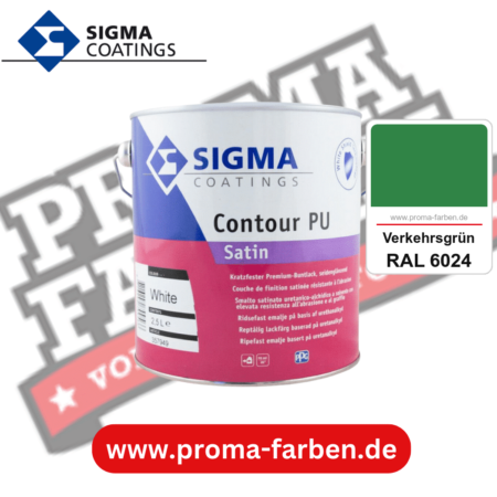 SIGMA Contour PU Satin kaufen bei Proma Farben RAL 6024 Verkehrsgrün