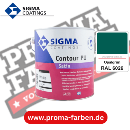 SIGMA Contour PU Satin kaufen bei Proma Farben RAL 6026 Opalgrün