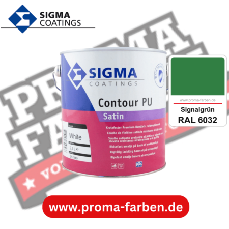 SIGMA Contour PU Satin kaufen bei Proma Farben RAL 6032 Signalgrün