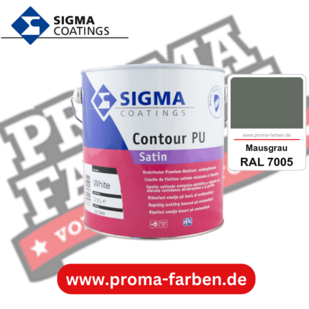 SIGMA Contour PU Satin kaufen bei Proma Farben RAL 7005 Mausgrau