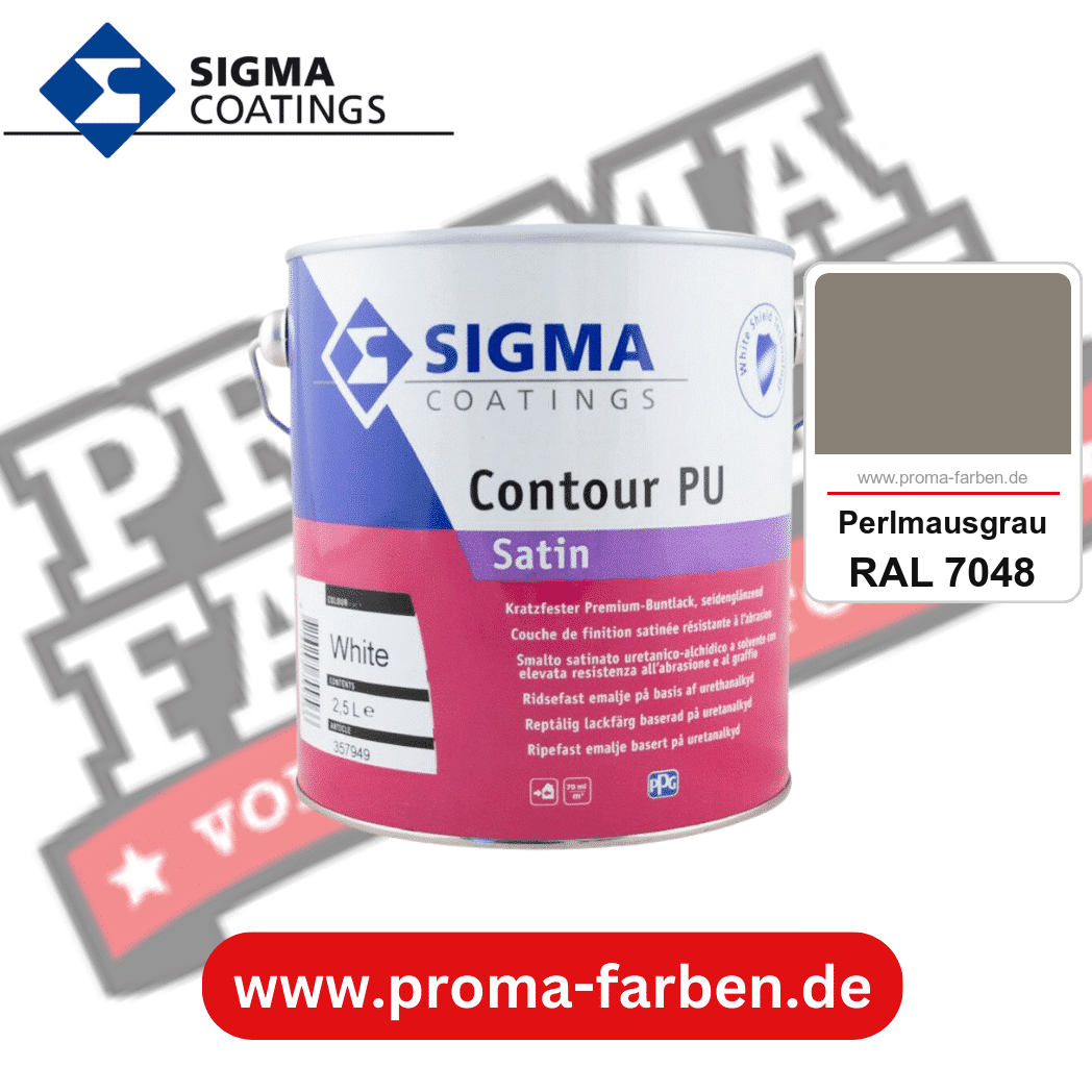 SIGMA Contour PU Satin kaufen bei Proma Farben RAL 7048 Perlmausgrau