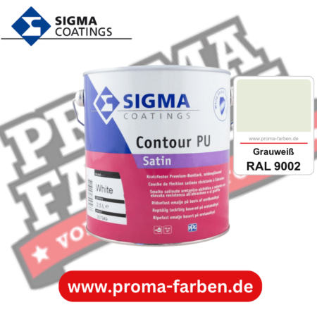 SIGMA Contour PU Satin kaufen bei Proma Farben RAL 9002 Grauweiß