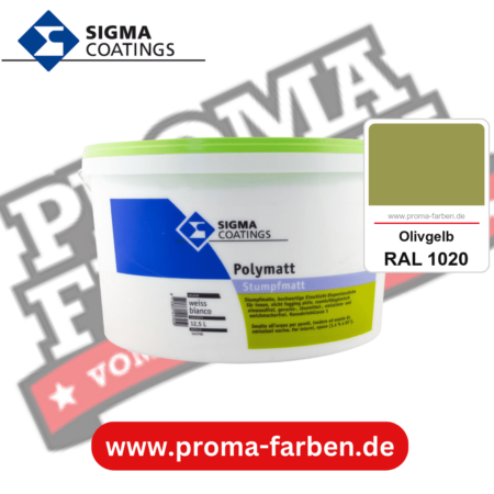 SIGMA Dekomatt Pro kaufen bei Proma Farben RAL 1020 Olivgelb