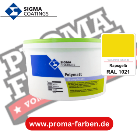 SIGMA Dekomatt Pro kaufen bei Proma Farben RAL 1021 Rapsgelb