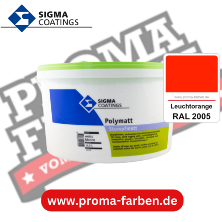 SIGMA Dekomatt Pro kaufen bei Proma Farben RAL 2005 Leuchtorange