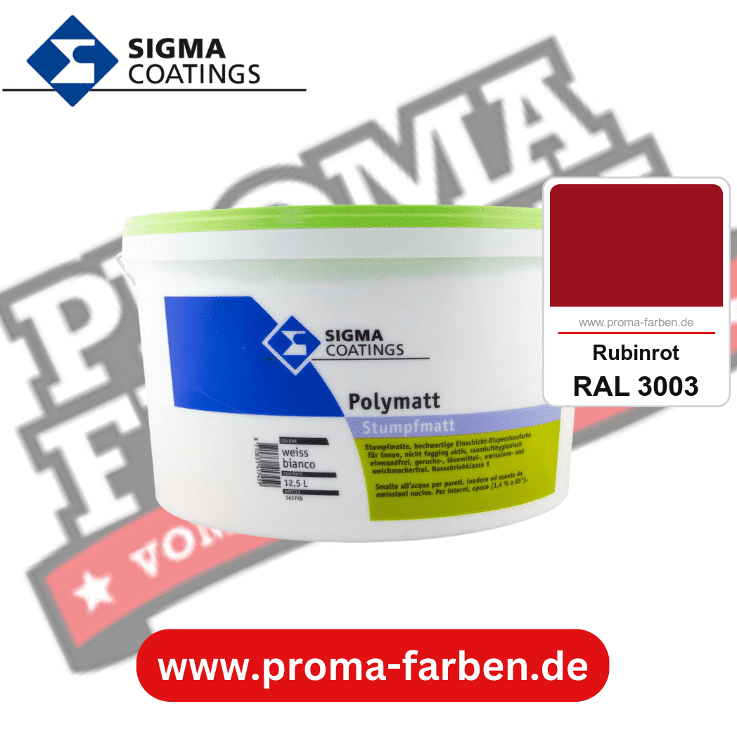 SIGMA Dekomatt Pro kaufen bei Proma Farben RAL 3003 Rubinrot