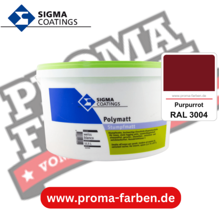 SIGMA Dekomatt Pro kaufen bei Proma Farben RAL 3004 Purpurrot