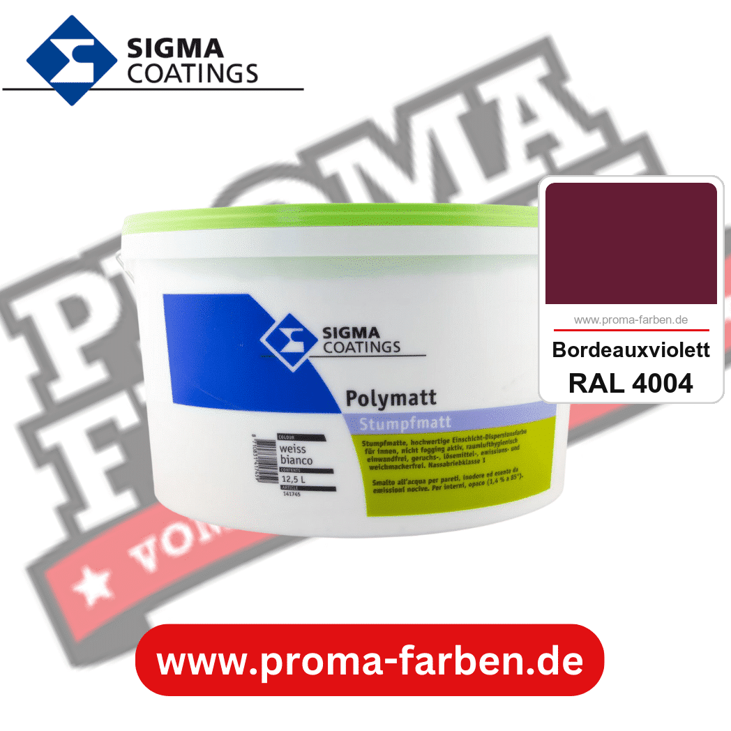 SIGMA Dekomatt Pro kaufen bei Proma Farben RAL 4004 Bordeauxviolett