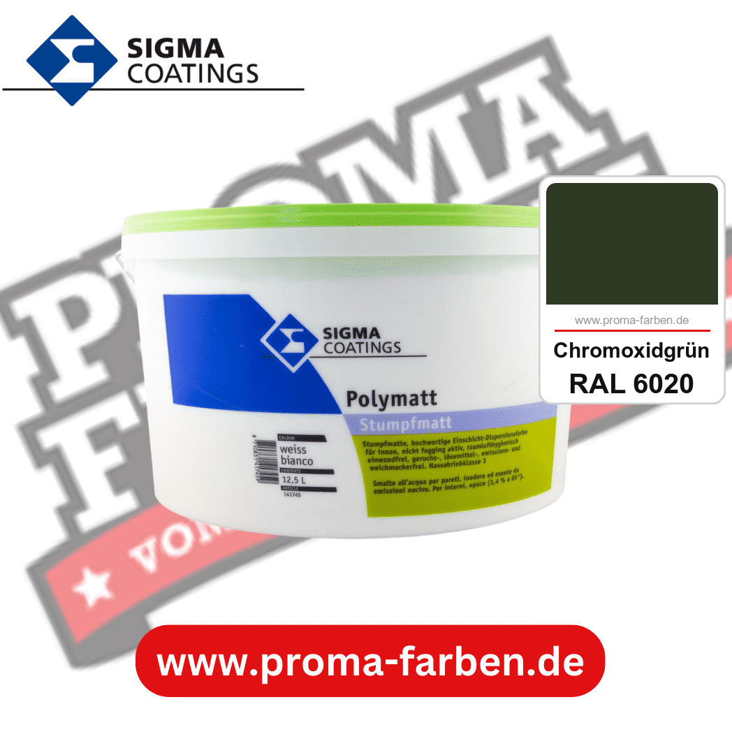 SIGMA Dekomatt Pro kaufen bei Proma Farben RAL 6020 Chromoxidgrün