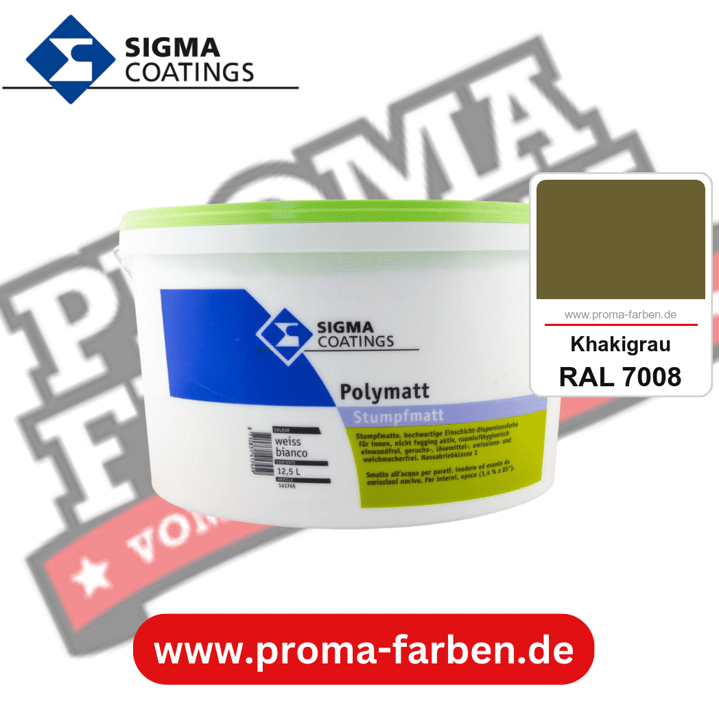 SIGMA Dekomatt Pro kaufen bei Proma Farben RAL 7008 Khakigrau