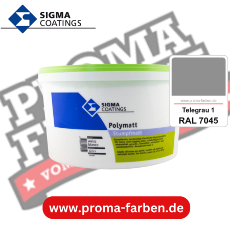 SIGMA Dekomatt Pro kaufen bei Proma Farben RAL 7045 Telegrau 1