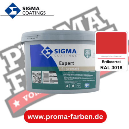 SIGMA Expert kaufen bei Proma Farben RAL 3018 Erdbeerrot