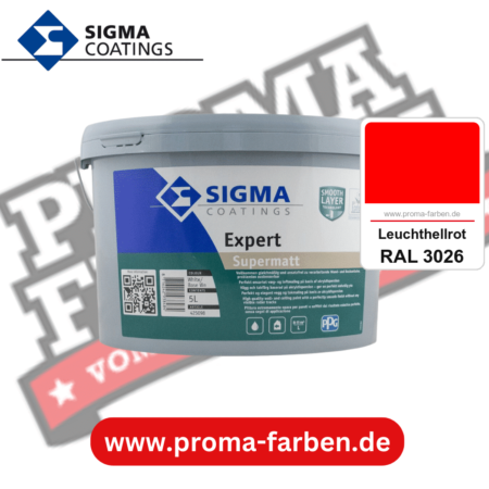 SIGMA Expert kaufen bei Proma Farben RAL 3026 Leuchthellrot