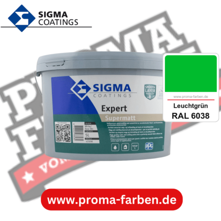 SIGMA Expert kaufen bei Proma Farben RAL 6038 Leuchtgrün