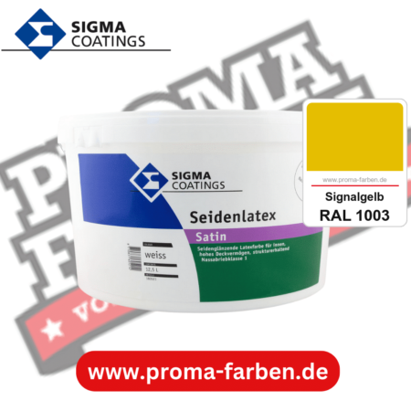 SIGMA Mattlatex kaufen bei Proma Farben RAL 1003 Signalgelb