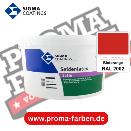 SIGMA Mattlatex kaufen bei Proma Farben RAL 2002 Blutorange