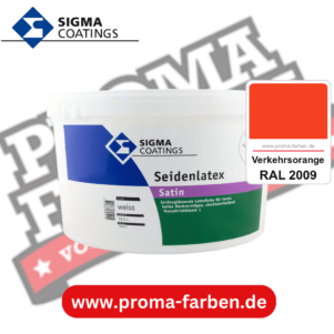 SIGMA Mattlatex kaufen bei Proma Farben RAL 2009 Verkehrsorange