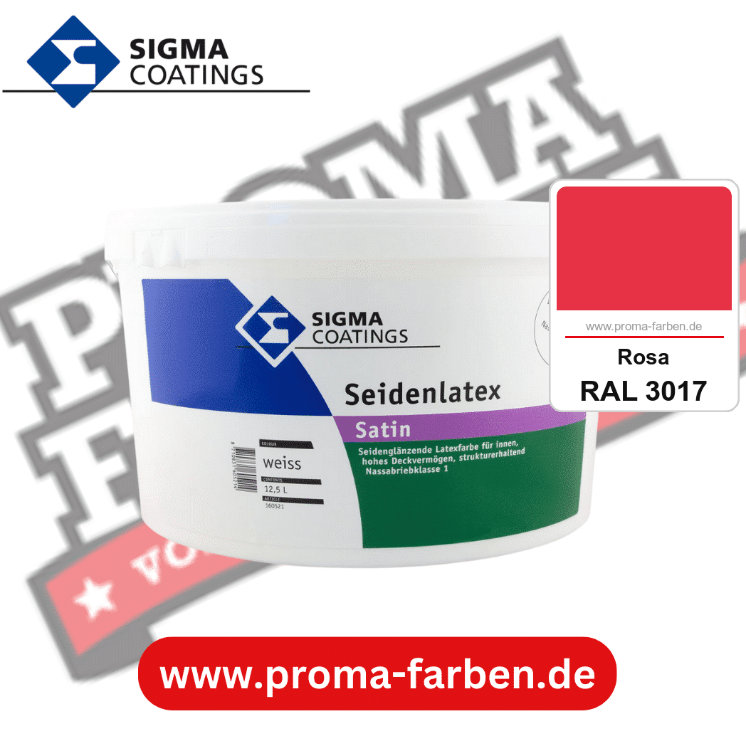 SIGMA Mattlatex kaufen bei Proma Farben RAL 3017 Rosa