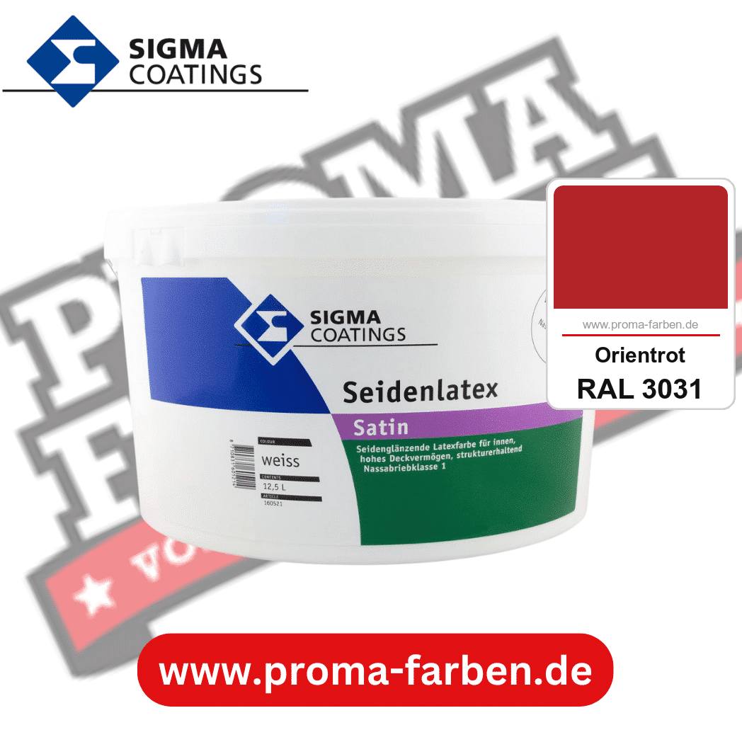 SIGMA Mattlatex kaufen bei Proma Farben RAL 3031 Orientrot