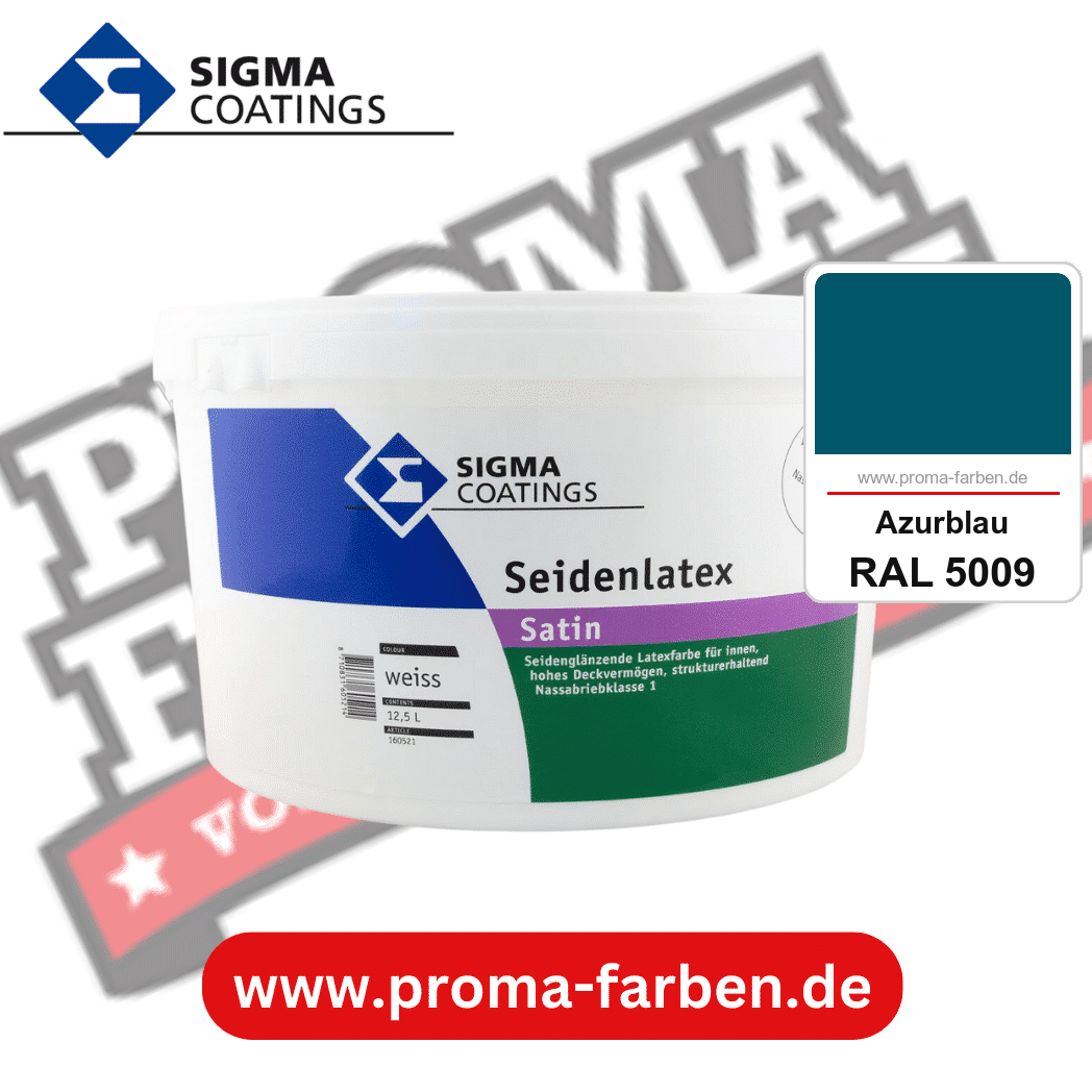 SIGMA Mattlatex kaufen bei Proma Farben RAL 5009 Azurblau