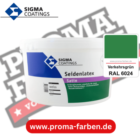 SIGMA Mattlatex kaufen bei Proma Farben RAL 6024 Verkehrsgrün