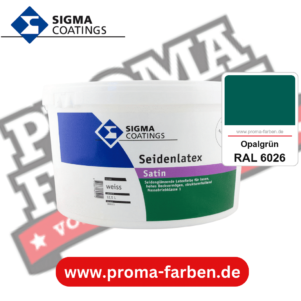 SIGMA Mattlatex kaufen bei Proma Farben RAL 6026 Opalgrün