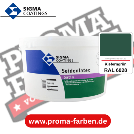 SIGMA Mattlatex kaufen bei Proma Farben RAL 6028 Kieferngrün