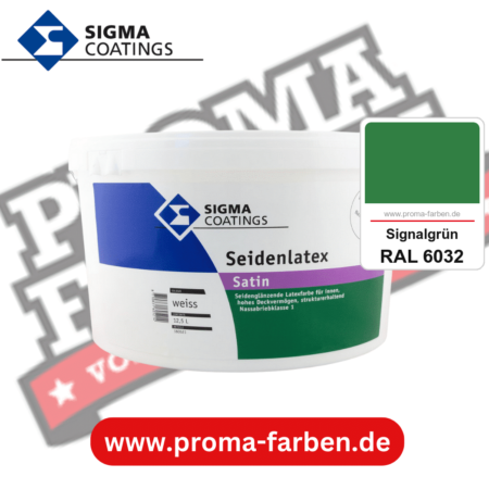 SIGMA Mattlatex kaufen bei Proma Farben RAL 6032 Signalgrün