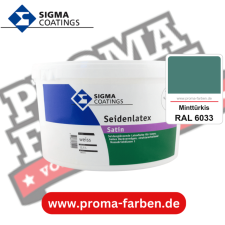 SIGMA Mattlatex kaufen bei Proma Farben RAL 6033 Minttürkis