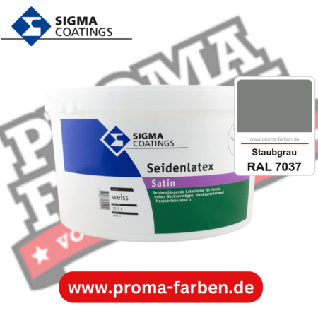 SIGMA Mattlatex kaufen bei Proma Farben RAL 7037 Staubgrau