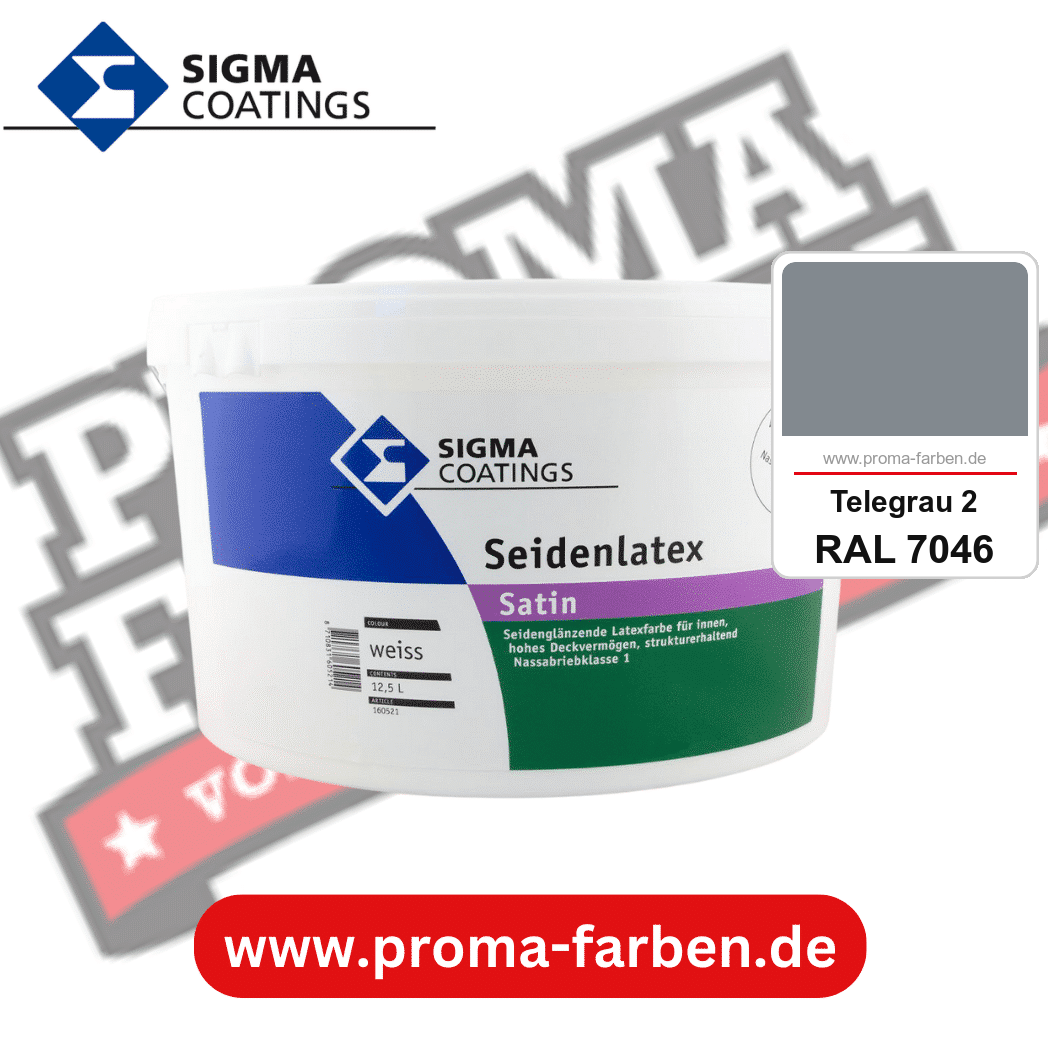 SIGMA Mattlatex kaufen bei Proma Farben RAL 7046 Telegrau 2