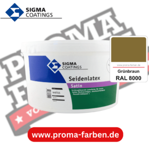 SIGMA Mattlatex kaufen bei Proma Farben RAL 8000 Grünbraun