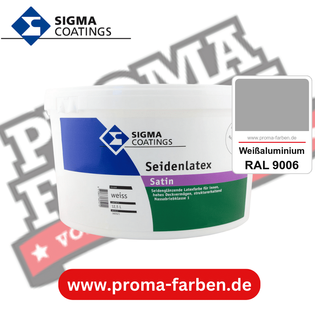 SIGMA Mattlatex kaufen bei Proma Farben RAL 9006 Weißaluminium