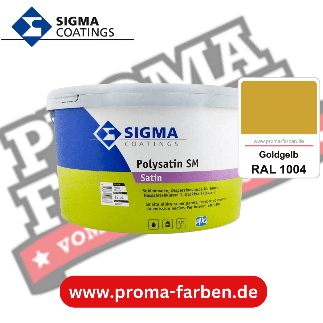SIGMA Polygloss kaufen bei Proma Farben RAL 1004 Goldgelb