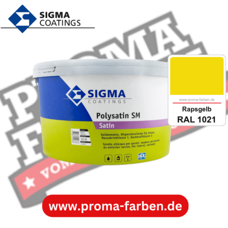 SIGMA Polygloss kaufen bei Proma Farben RAL 1021 Rapsgelb