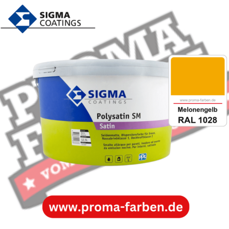 SIGMA Polygloss kaufen bei Proma Farben RAL 1028 Melonengelb