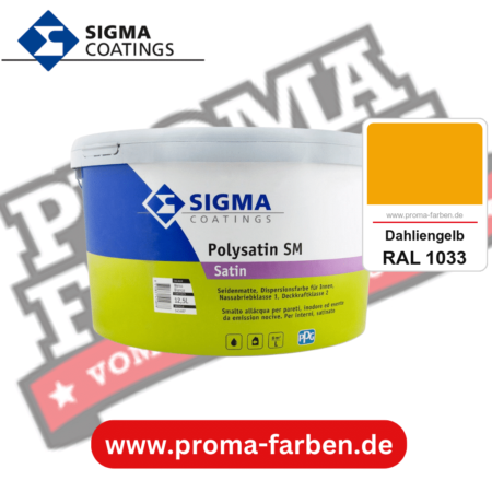 SIGMA Polygloss kaufen bei Proma Farben RAL 1033 Dahliengelb