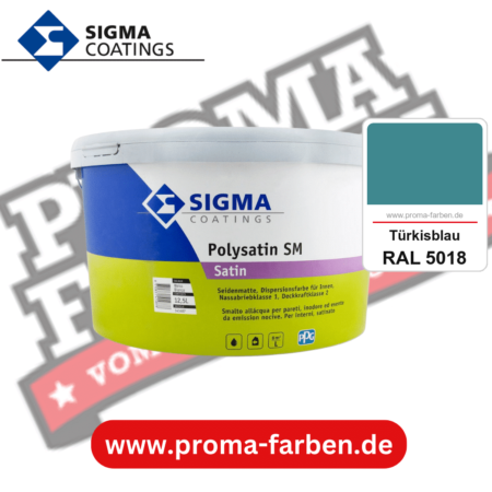 SIGMA Polygloss kaufen bei Proma Farben RAL 5018 Türkisblau