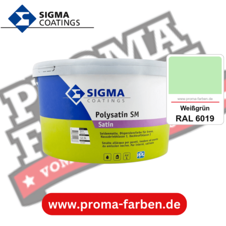 SIGMA Polygloss kaufen bei Proma Farben RAL 6019 Weißgrün