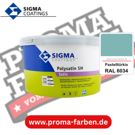 SIGMA Polygloss kaufen bei Proma Farben RAL 6034 Pastelltürkis
