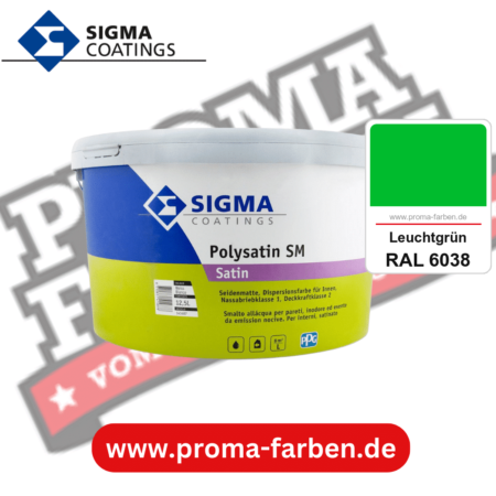 SIGMA Polygloss kaufen bei Proma Farben RAL 6038 Leuchtgrün