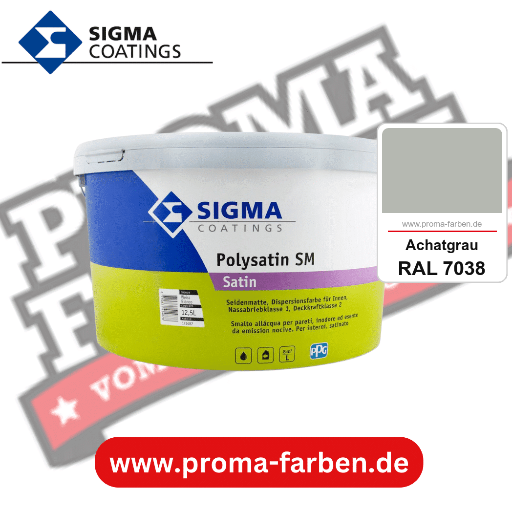 SIGMA Polygloss kaufen bei Proma Farben RAL 7038 Achatgrau
