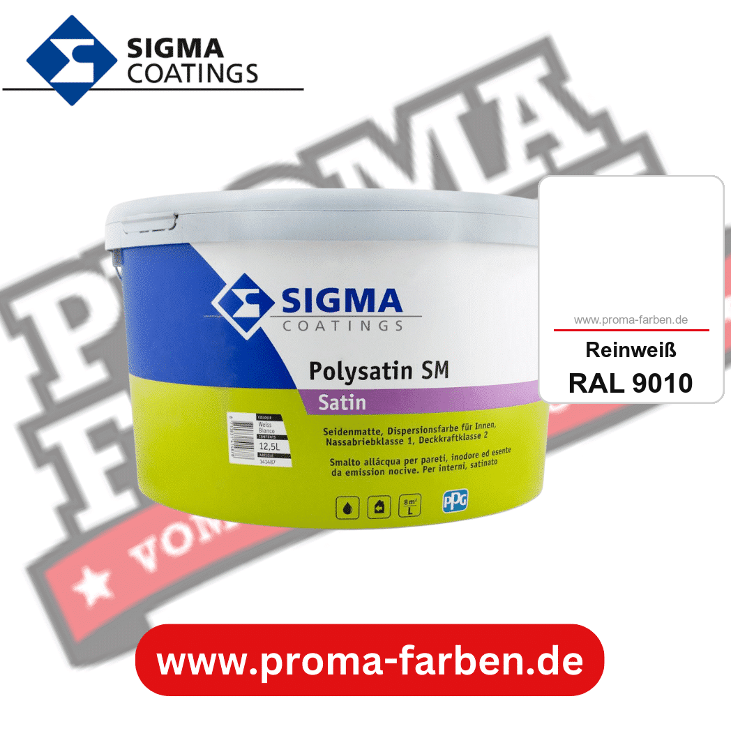 SIGMA Polygloss kaufen bei Proma Farben RAL 9010 Reinweiß