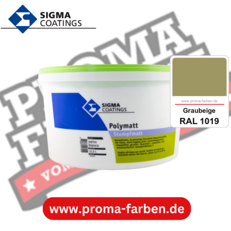 SIGMA Polymatt kaufen bei Proma Farben RAL 1019 Graubeige
