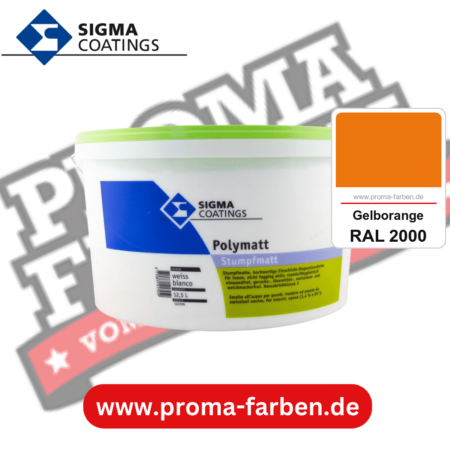 SIGMA Polymatt kaufen bei Proma Farben RAL 2000 Gelborange