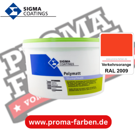 SIGMA Polymatt kaufen bei Proma Farben RAL 2009 Verkehrsorange